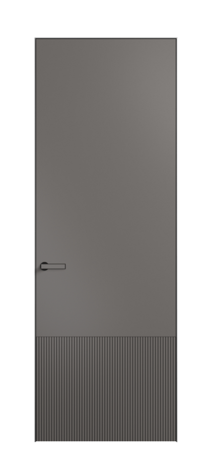 Дверь межкомнатная Velvet АКП 8202 Матовый классический серый. Скрытый короб Черный Цена 77520 . Фабрика дверей Волховец 8 (800) 551 43 19 Межкомнатная дверь Velvet АКП 8202 Матовый классический серый. Цена 77520 | Volhovec