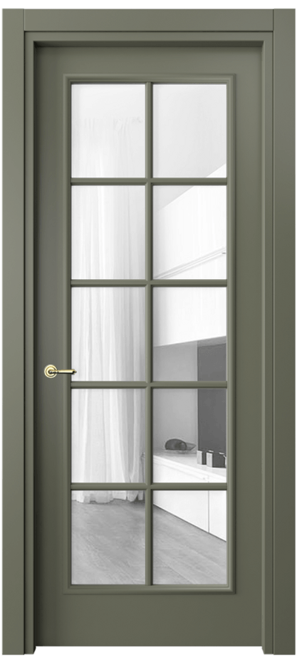 Дверь межкомнатная Paris 8102 Матовый оливковый тёмный Прозрачное стекло Гладкий наличник МОТ Цена 84700 ₽ Наличники уже входят в базовый комплект. Фабрика дверей Волховец 8 (800) 551 43 19 Межкомнатная дверь Paris 8102 Матовый оливковый тёмный Прозрачное стекло Цена 84700 ₽| Volhovec