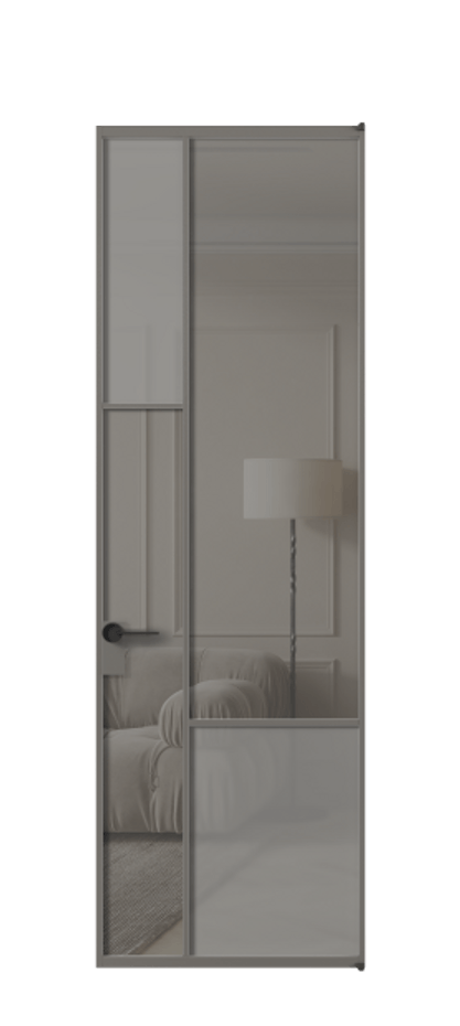 Дверь межкомнатная Mosaic АЛПЛ041.13 Алюминий классический серый Сатинированное серое стекло, триплекс, 6 мм + Прозрачное серое стекло, триплекс Без короба АКЛС Цена 164970 Стоимость комплекта двери включает:
1. Полотно (600/650/700/750/800/850/900/950*2000-2400 мм).
2. Короб
3. Комплект фурнитуры (2 торцевые петли и магнитный замок с ответной планкой). Фабрика дверей Волховец 8 (800) 551 43 19 Межкомнатная дверь Mosaic АЛПЛ041.13 Алюминий классический серый Сатинированное серое стекло, триплекс, 6 мм + Прозрачное серое стекло, триплекс Цена 164970 ₽ | Volhovec