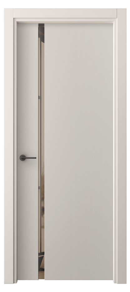 Межкомнатная дверь Freedom 4222 ПЭТ светло-серый Двустороннее бронзовое зеркало, триплекс Цена 40499 ₽ | Volhovec