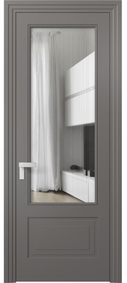 Дверь межкомнатная Rocca 8342 Матовый классический серый Прозрачное стекло с гравировкой "Каннелюры", триплекс Каскадный компланарный наличник МКЛС Цена 91899 ₽ Наличники уже входят в базовый комплект. Фабрика дверей Волховец 8 (800) 551 43 19 Межкомнатная дверь Rocca 8342 Матовый классический серый Прозрачное стекло с гравировкой "Каннелюры", триплекс Цена 91899 ₽ | Volhovec