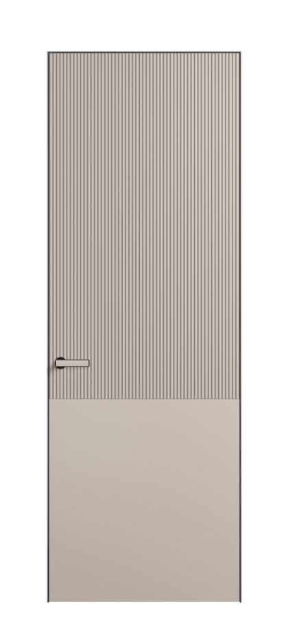 Дверь межкомнатная Velvet АКП 8205 Матовый светло-бежевый. Скрытый короб Черный Цена 65529 . Фабрика дверей Волховец 8 (800) 551 43 19 Межкомнатная дверь Velvet АКП 8205 Матовый светло-бежевый. Цена 65529 | Volhovec