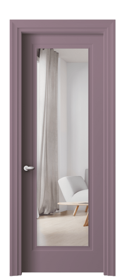 Межкомнатная дверь Esse 8503 Матовый белоснежный Двустороннее зеркало, триплекс Цена 84399 ₽ | Volhovec