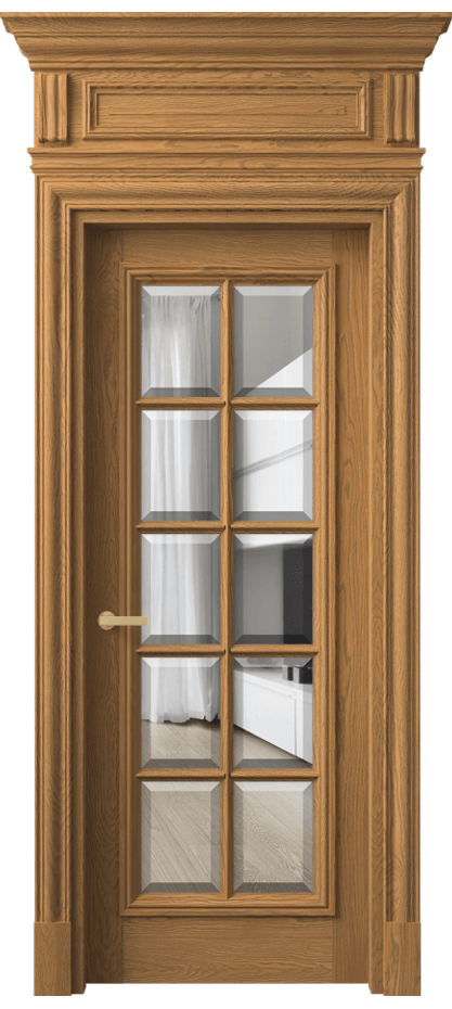 Дверь межкомнатная Antique 7310 Дуб солнечный матовый Прозрачное стекло с фацетом КЭП + Объёмный фриз + Карниз ДСЛ.М Цена 285749 ₽ Наличники уже входят в базовый комплект. Фабрика дверей Волховец 8 (800) 551 43 19 Межкомнатная дверь Antique 7310 Дуб солнечный матовый Прозрачное стекло с фацетом Цена 285749 ₽ | Volhovec