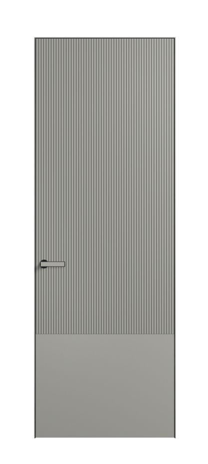 Дверь межкомнатная Velvet АКП 8203 Матовый нейтральный серый. Скрытый короб Черный Цена 475200 . Фабрика дверей Волховец 8 (800) 551 43 19 Межкомнатная дверь Velvet АКП 8203 Матовый нейтральный серый. Цена 475200 | Volhovec