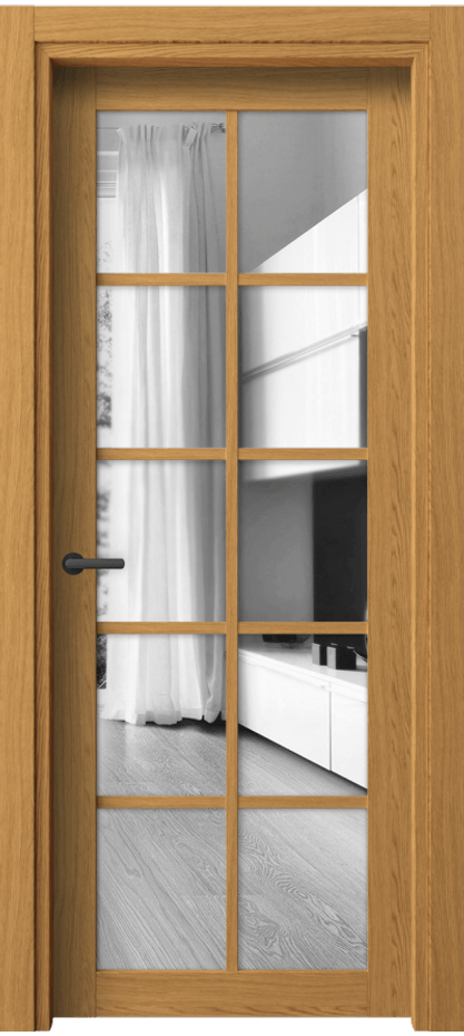 Межкомнатная дверь Neo 2106 Ванильный дуб Двустороннее зеркало, триплекс Цена 40699 ₽ | Volhovec