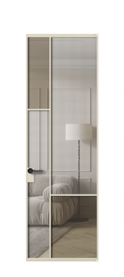 Дверь межкомнатная Mosaic АЛПЛ041.13 Алюминий бежево-серый Декоративное стекло с сеткой "Mesh silver", триплекс, 6 мм + Прозрачное бронзовое стекло, триплекс Без короба АБСР Цена 166090 Стоимость комплекта двери включает:
1. Полотно (600/650/700/750/800/850/900/950*2000-2400 мм).
2. Короб
3. Комплект фурнитуры (2 торцевые петли и магнитный замок с ответной планкой). Фабрика дверей Волховец 8 (800) 551 43 19 Межкомнатная дверь Mosaic АЛПЛ041.13 Алюминий бежево-серый Декоративное стекло с сеткой "Mesh silver", триплекс, 6 мм + Прозрачное бронзовое стекло, триплекс Цена 166090 ₽ | Volhovec