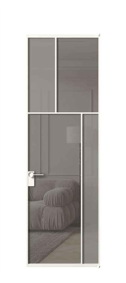 Дверь межкомнатная Mosaic АЛПЛ041.23 Алюминий Белый Сатинированное серое стекло, триплекс, 6 мм + Прозрачное серое стекло, триплекс Без короба бел Цена 159170 Стоимость комплекта двери включает:
1. Полотно (600/650/700/750/800/850/900/950*2000-2400 мм).
2. Короб
3. Комплект фурнитуры (2 торцевые петли и магнитный замок с ответной планкой). Фабрика дверей Волховец 8 (800) 551 43 19 Межкомнатная дверь Mosaic АЛПЛ041.23 Алюминий Белый Сатинированное серое стекло, триплекс, 6 мм + Прозрачное серое стекло, триплекс Цена 159170 ₽ | Volhovec