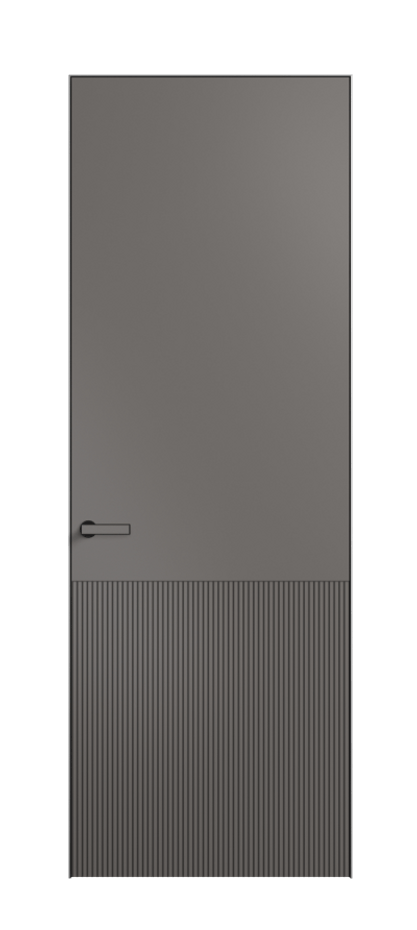 Дверь межкомнатная Velvet АКП 8204 Матовый классический серый. Скрытый короб Черный Цена 65529 . Фабрика дверей Волховец 8 (800) 551 43 19 Межкомнатная дверь Velvet АКП 8204 Матовый классический серый. Цена 65529 | Volhovec