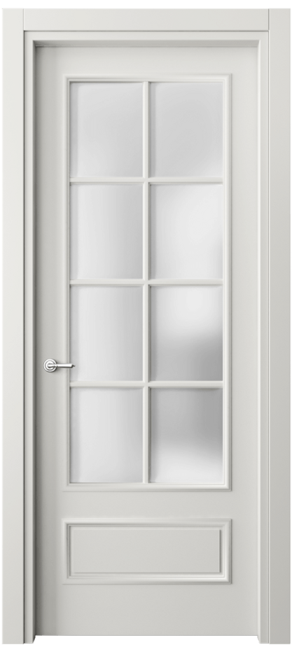 Дверь межкомнатная Paris 8112 Матовый серый Сатинированное стекло Гладкий наличник МСР Цена 519280 AMD Наличники уже входят в базовый комплект. Фабрика дверей Волховец 8 (800) 551 43 19 Межкомнатная дверь Paris 8112 Матовый серый Сатинированное стекло Цена 519280 AMD| Volhovec