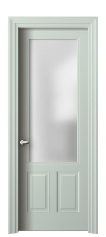 Дверь межкомнатная Esse 8522 Матовый белоснежный Сатинированное стекло Фигурный универсальный наличник МБЛ Цена 77759 ₽ Наличники уже входят в базовый комплект. Фабрика дверей Волховец 8 (800) 551 43 19 Межкомнатная дверь Esse 8522 Матовый белоснежный Сатинированное стекло Цена 77759 ₽ | Volhovec