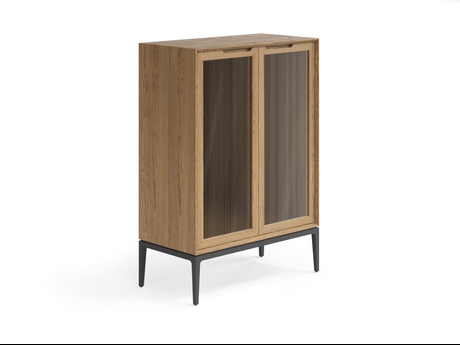 Мебель Витрина Velvet. Цвет Дуб мускатный матовый. Материал Массив дуба матовый. Коллекция Витрина Velvet. Картинка.