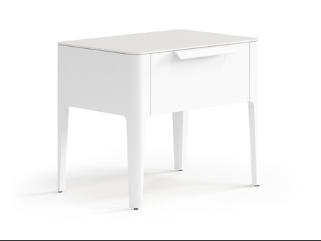 Мебель Тумба прикроватная Piega 1 ящик. Цвет Матовый белоснежный. Материал Гладкая эмаль. Коллекция Тумба прикроватная Piega 1 ящик. Фото. Мебель Тумба прикроватная Piega 1 ящик. Цвет Матовый белоснежный. Материал Гладкая эмаль. Коллекция Тумба прикроватная Piega 1 ящик. Картинка.