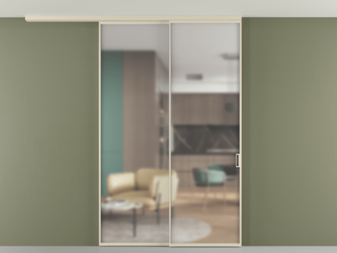 Перегородка Formato вдоль стены на потолок 2 створки с синхронным механизмом АЛПР 040.01 Алюминий бежево-серый Сатинированное стекло "Matelux Crystal Vision", калёное, матовое, каленое 6 мм. Цена 315140 ₽ 1. Полотно 2 шт. (800/2100 мм)
2. Комплект установки раздвижной системы
3. Базовый комплект фурнитуры
4.Ручка RONDO
. Фабрика дверей Волховец 8 (800) 551 43 19 Перегородка Formato вдоль стены на потолок 2 створки с синхронным механизмом АЛПР 040.01 Алюминий бежево-серый Сатинированное стекло "Matelux Crystal Vision", калёное, матовое, каленое 6 мм Цена 315140 ₽ | Volhovec