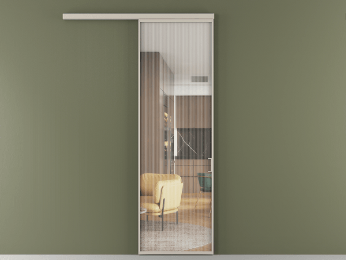 Перегородка Formato вдоль стены 1 створка АЛПР 040.01 Алюминий светло-бежевый Рифлёное стекло "Moru", триплекс. Цена 108160 ₽ 1. Полотно (800/2100 мм)
2. Комплект установки раздвижной системы
3. Базовый комплект фурнитуры
4.Ручка RONDO
. Фабрика дверей Волховец 8 (800) 551 43 19 Перегородка Formato вдоль стены 1 створка АЛПР 040.01 Алюминий светло-бежевый Рифлёное стекло "Moru", триплекс Цена 108160 ₽ | Volhovec