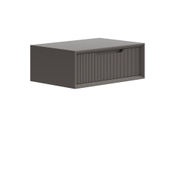 Тумба подвесная прикроватная Velvet 1 ящик Матовый антрацит