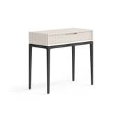 Консоль Velvet 1 ящик Матовый бежево-серый