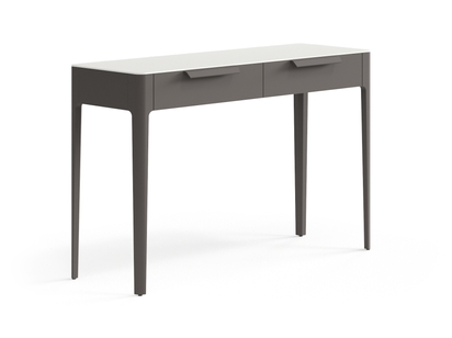 Мебель Консоль Piega 2 ящика. Цвет Матовый антрацит. Материал Гладкая эмаль. Коллекция Консоль Piega 2 ящика. Картинка.