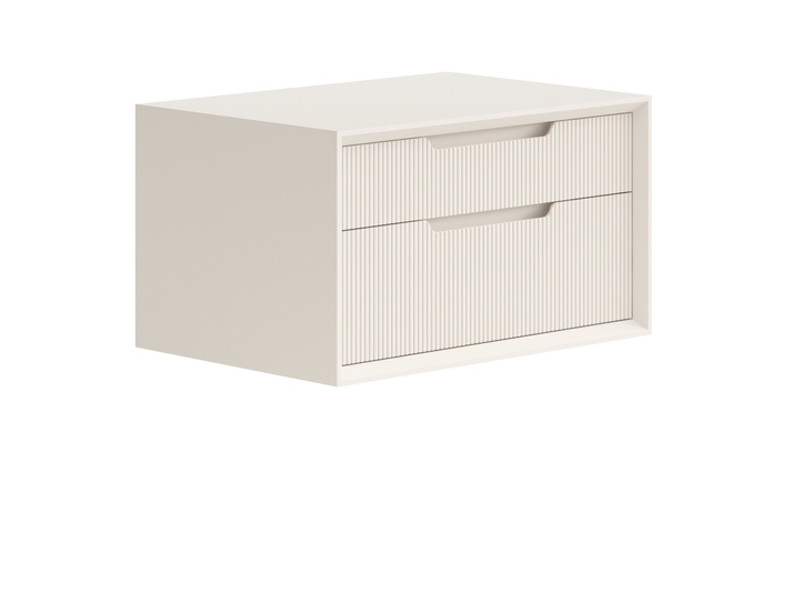 Мебель Тумба подвесная прикроватная Velvet 2 ящика. Цвет Матовый бежево-серый. Материал Гладкая эмаль. Коллекция Тумба подвесная прикроватная Velvet 2 ящика. Фото. Мебель Тумба подвесная прикроватная Velvet 2 ящика. Цвет Матовый бежево-серый. Материал Гладкая эмаль. Коллекция Тумба подвесная прикроватная Velvet 2 ящика. Картинка.