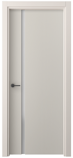 Дверь межкомнатная 4222 ПЭСС САТ. Цвет ПЭТ светло-серый. Материал ПЭТ. Коллекция Freedom. Картинка.