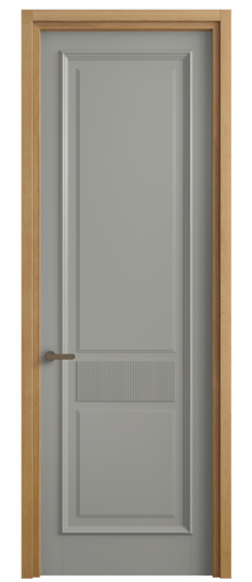 Дверь межкомнатная 6717 БНСР. Цвет Бук нейтральный серый. Материал Массив бука эмаль. Коллекция Charm. Картинка.