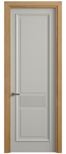 Дверь межкомнатная 6717 БТСР. Цвет Бук тёплый серый. Материал Массив бука эмаль. Коллекция Charm. Картинка.