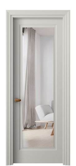 Дверь межкомнатная 8503 МТСР ЗЕР. Цвет Матовый тёплый серый. Материал Гладкая эмаль. Коллекция Esse. Картинка.