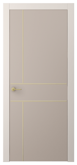 Дверь межкомнатная АКП 4209 ПЭСК. Цвет ПЭТ серо-коричневый . Материал ПЭТ. Коллекция Freedom. Картинка.