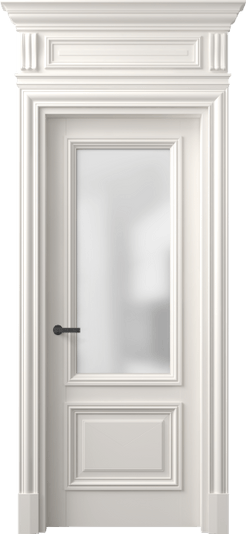 Дверь межкомнатная 7302 БПБЛ САТ. Цвет Бук пудровый белый. Материал Массив бука эмаль. Коллекция Antique. Картинка.