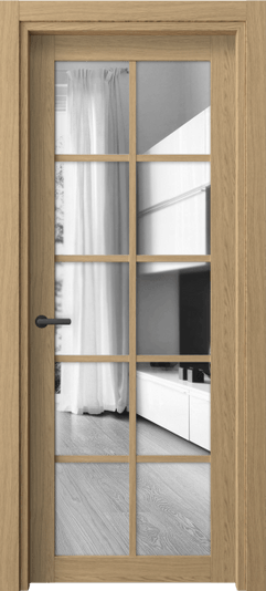 Дверь межкомнатная 2106 ЖМД ДВ ЗЕР. Цвет Жемчужный дуб. Материал Ламинатин. Коллекция Neo. Картинка.