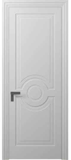 Дверь межкомнатная 8361 МССР. Цвет Матовый светло-серый. Материал Гладкая эмаль. Коллекция Rocca. Картинка.
